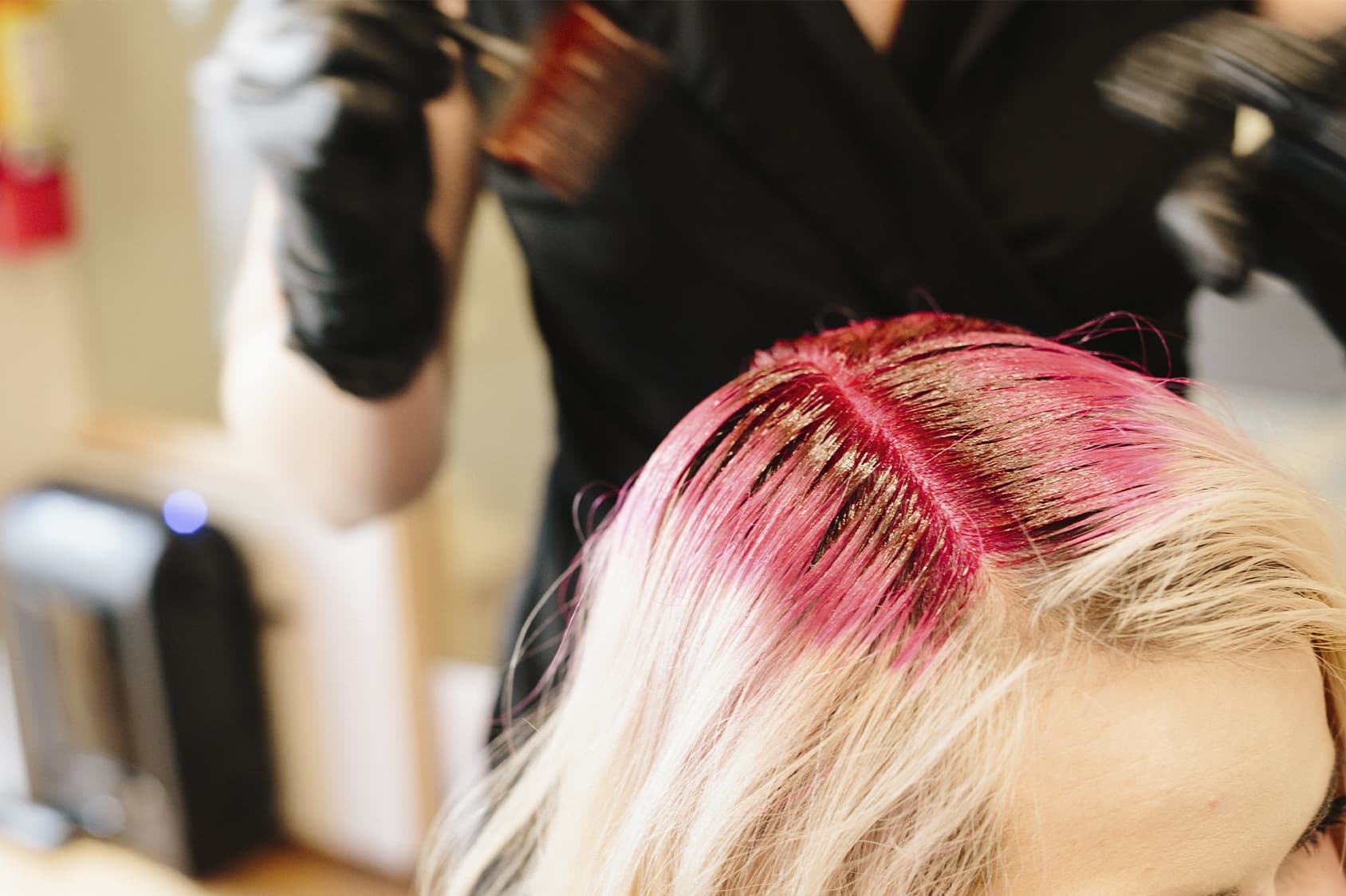 capelli colorati al sole