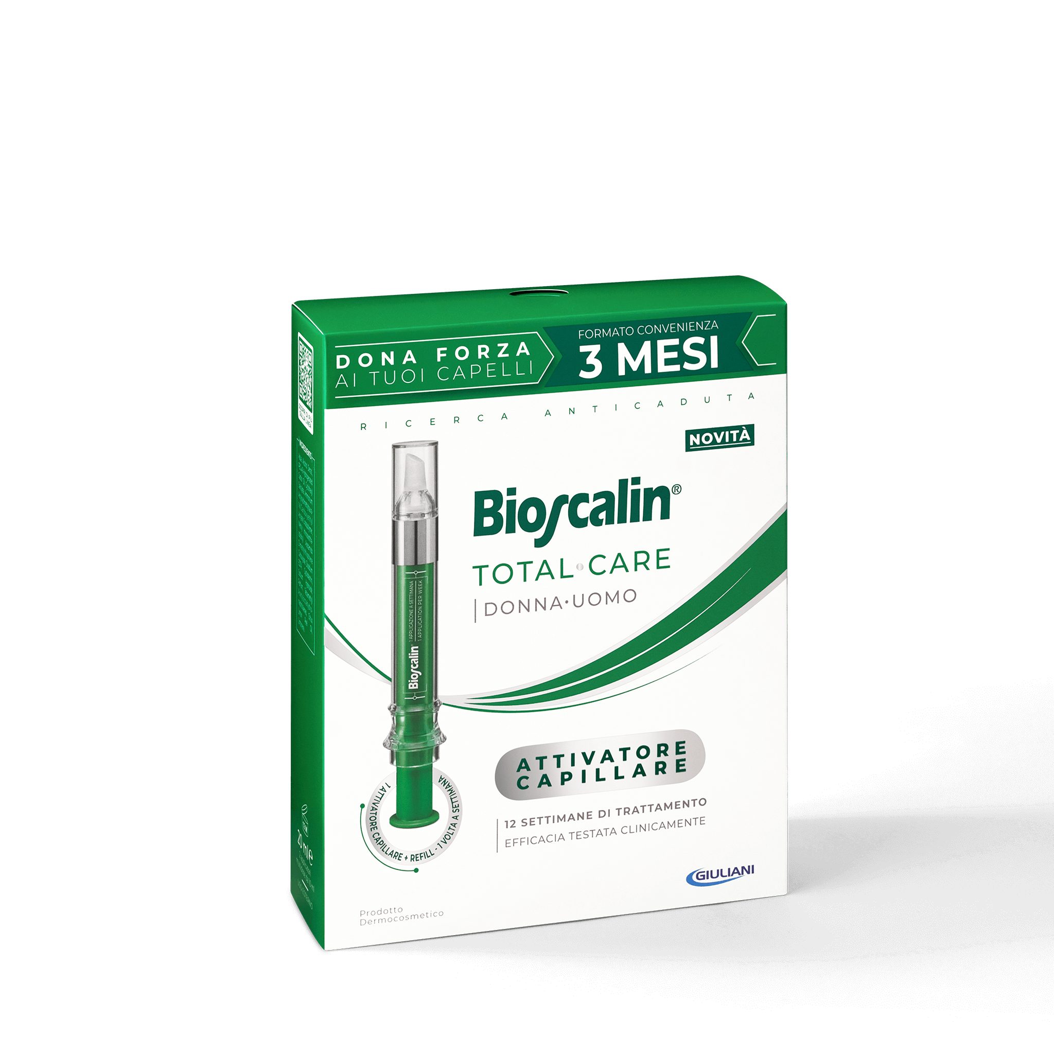 Confezione di Bioscalin® TOTAL•CARE attivatore capillare nel formato 3 mesi | #format_20 ml