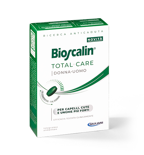Nuovo integratore Bioscalin® TOTAL•CARE: formula avanzata per sostenere la salute e la vitalità della chioma