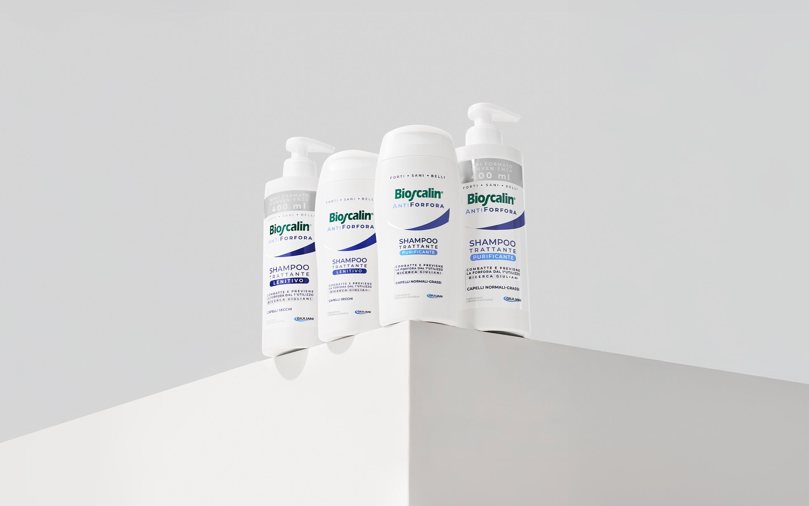 Gamma Bioscalin® Antiforfora: la risposta pensata per ogni tipo di cute, disponibile in vari formati