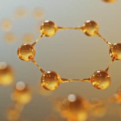 Immagine al microscopio delle proteine idrolizzate che agiscono sulla fibra capillare migliorandone struttura e resistenza